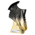 Power Boot Football Trophy (Black/Gold)