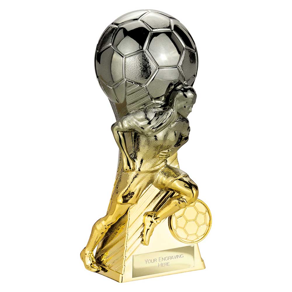 Trailblazer Womens Football Trophy (Silver/Gold)