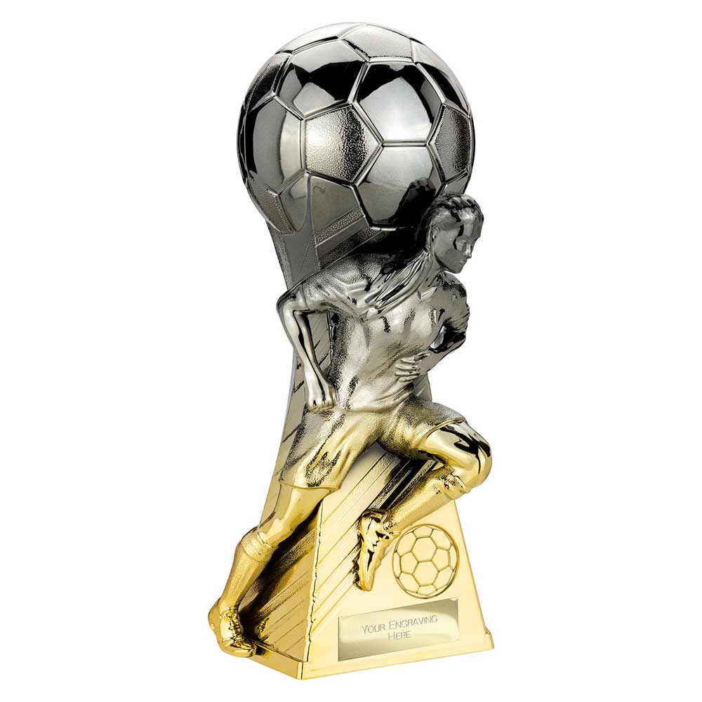 Trailblazer Womens Football Trophy (Silver/Gold)