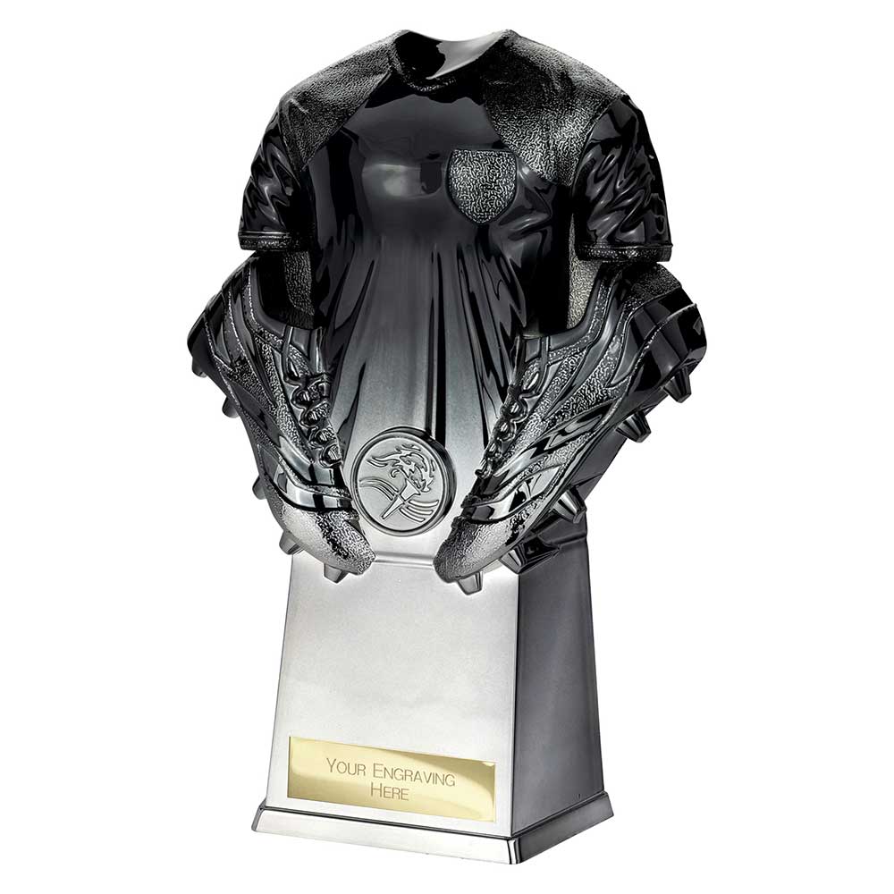 Invincible Football Shirt Trophy (Black/Silver)