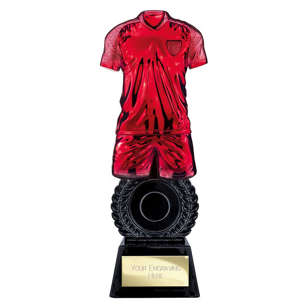 Intensity Football Award - Metallic Red & Black