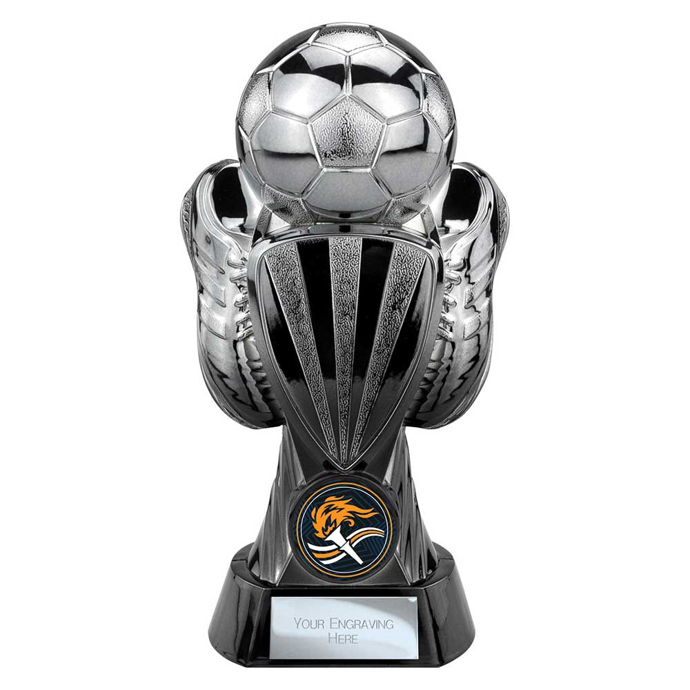 Tournament Football Trophy (Silver & Black)