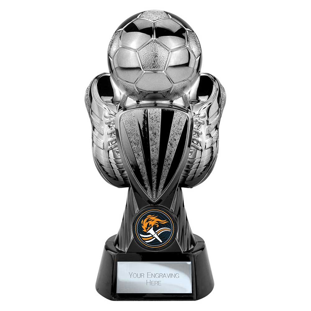 Tournament Football Trophy (Silver & Black)