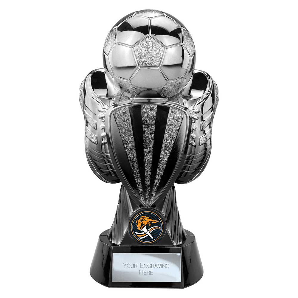 Tournament Football Trophy (Silver & Black)
