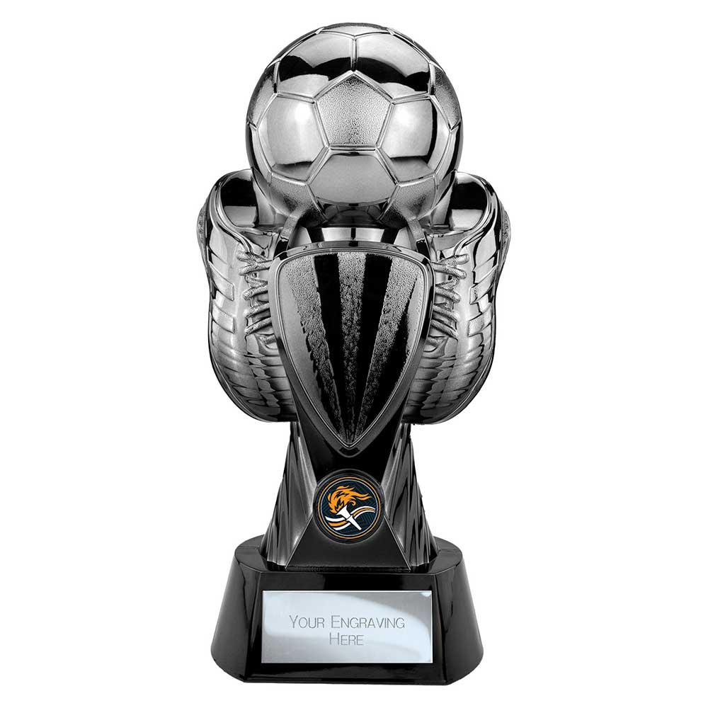 Tournament Football Trophy (Silver & Black)