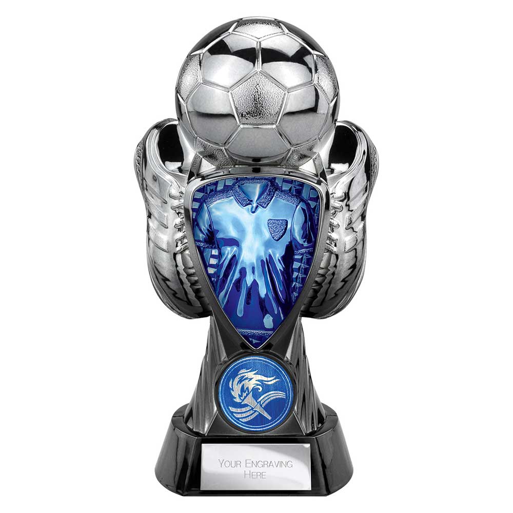Tournament Football Blue Shirt Trophy