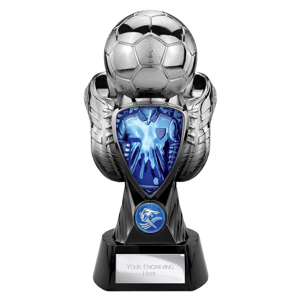 Tournament Football Blue Shirt Trophy