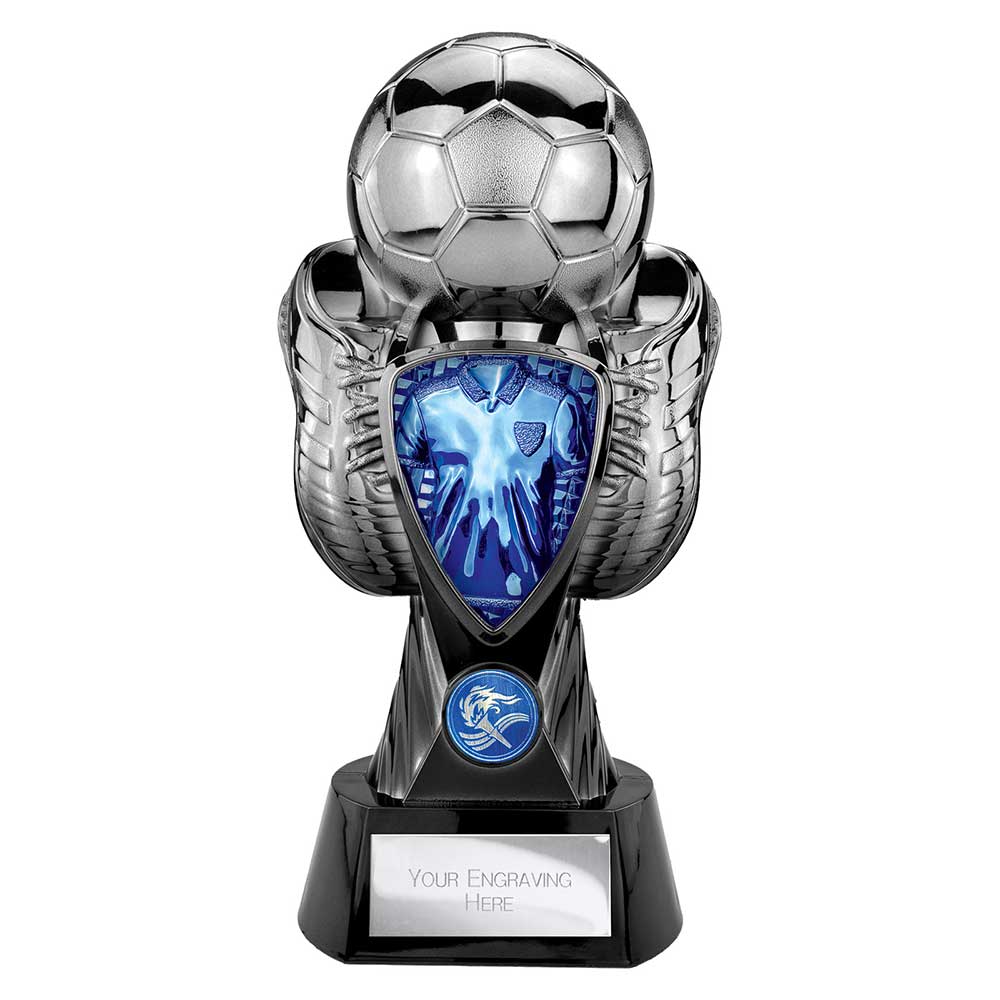 Tournament Football Blue Shirt Trophy
