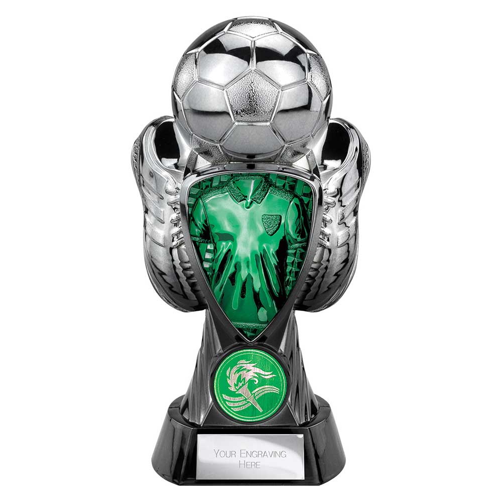 Tournament Football Green Shirt Trophy