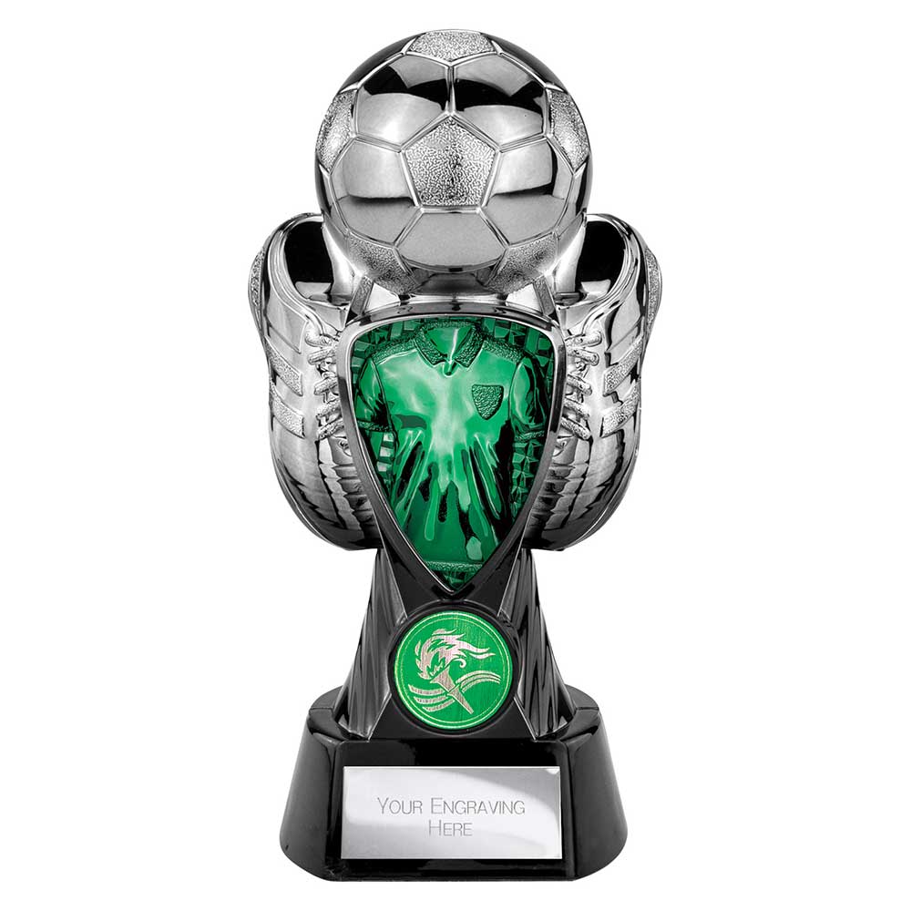 Tournament Football Green Shirt Trophy