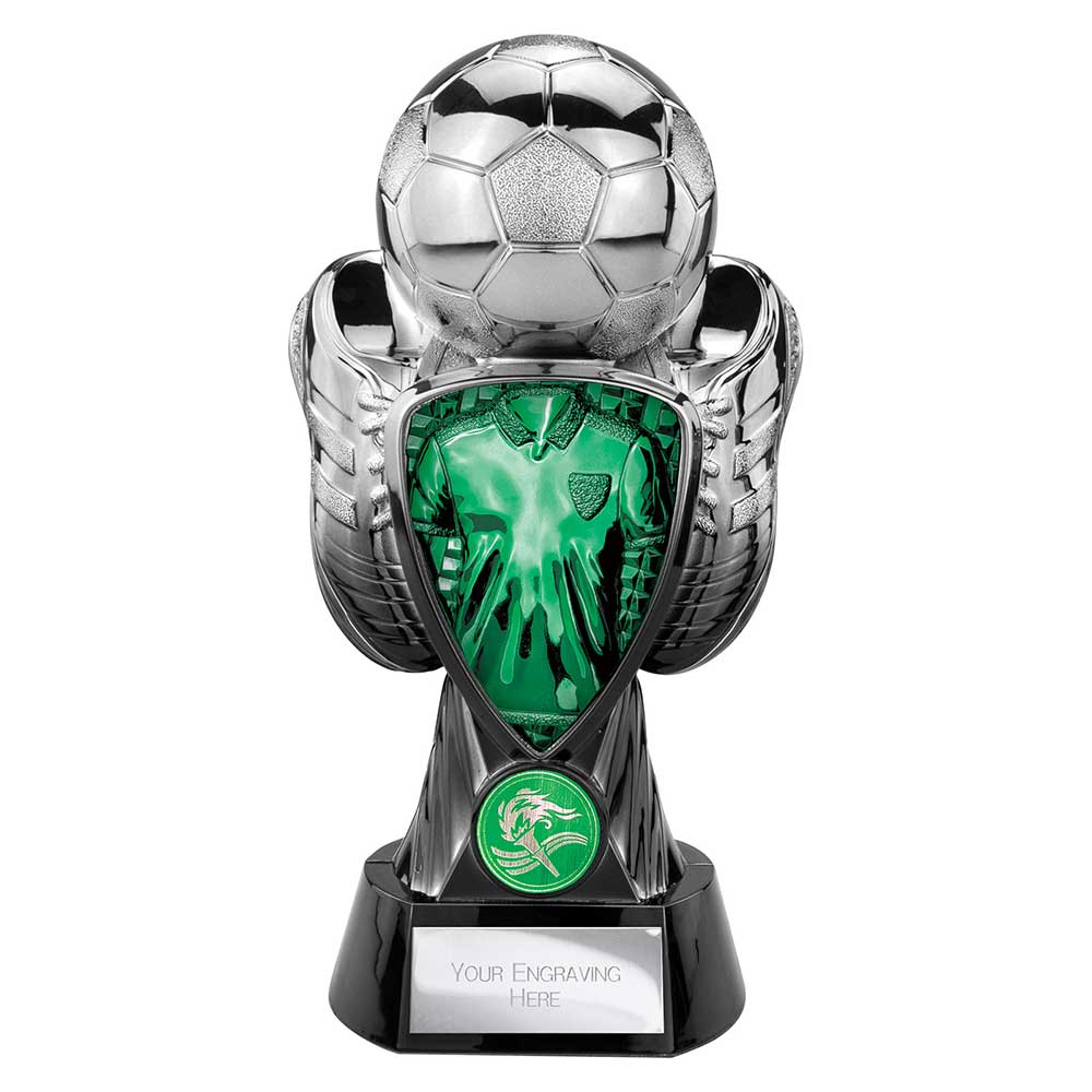 Tournament Football Green Shirt Trophy