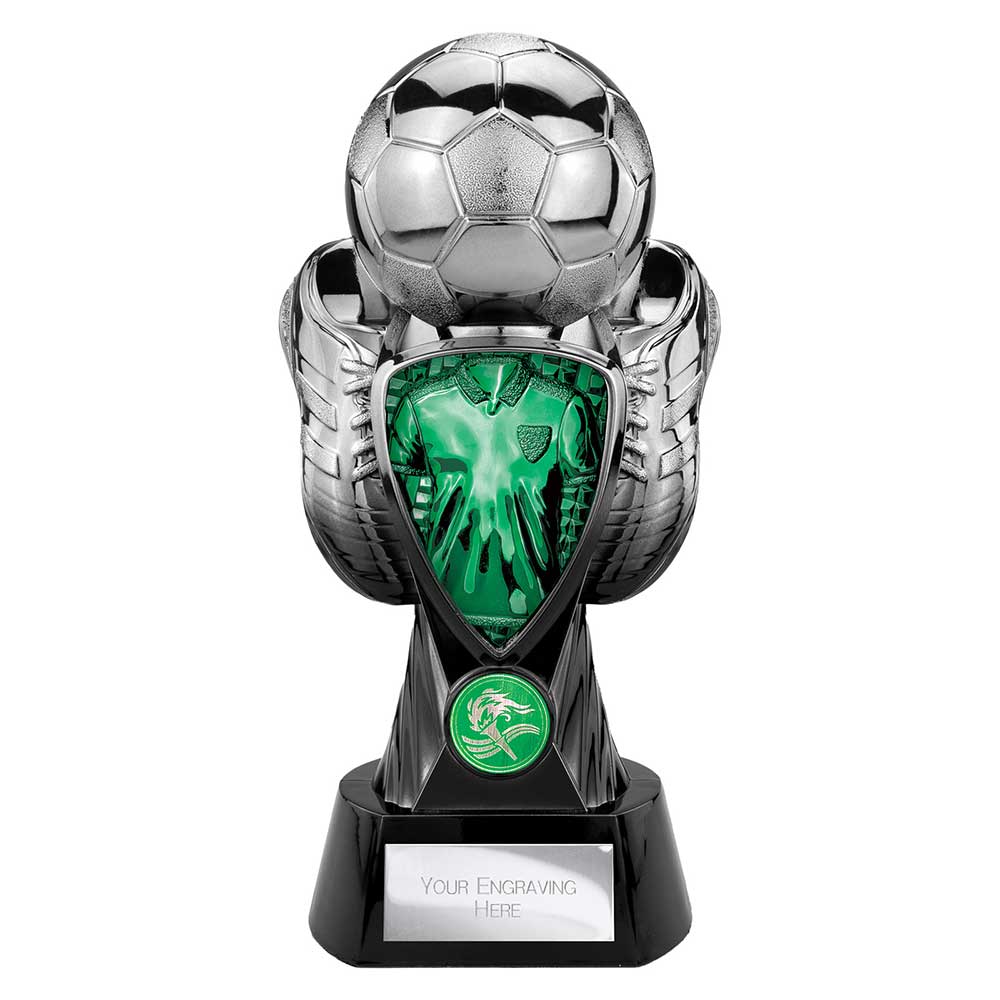 Tournament Football Green Shirt Trophy