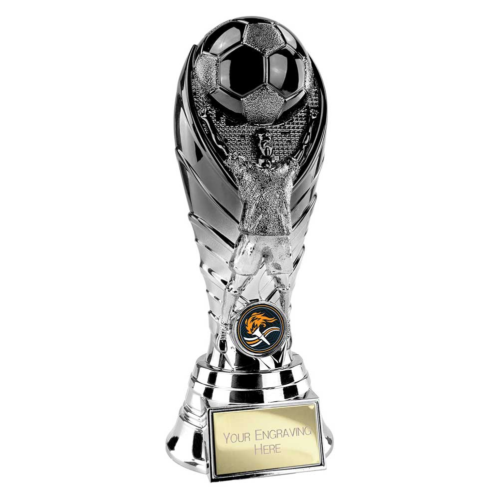 Winning Goal Football Award (Black & Silver)