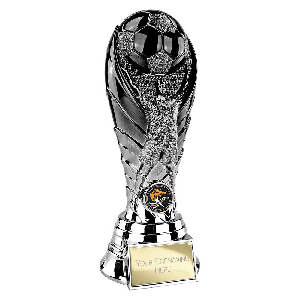Winning Goal Football Award (Black & Silver)
