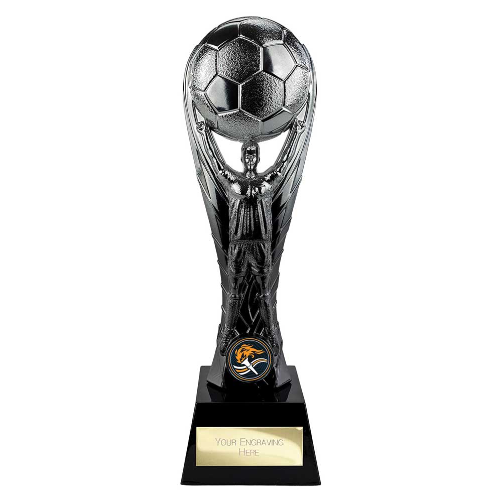 Winning Goal Football Award - Silver & Black