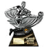 Power Strike Football Trophy - Player of the Match (Silver & Black)