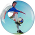 Football Printed Player Medal Centre