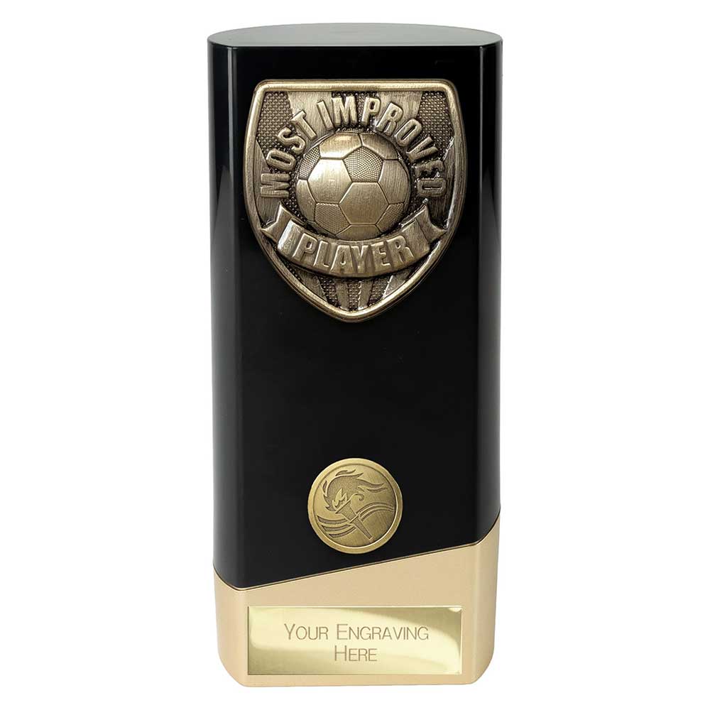 Prime Cobra Football Award - Most Improved Player (Black & Gold)