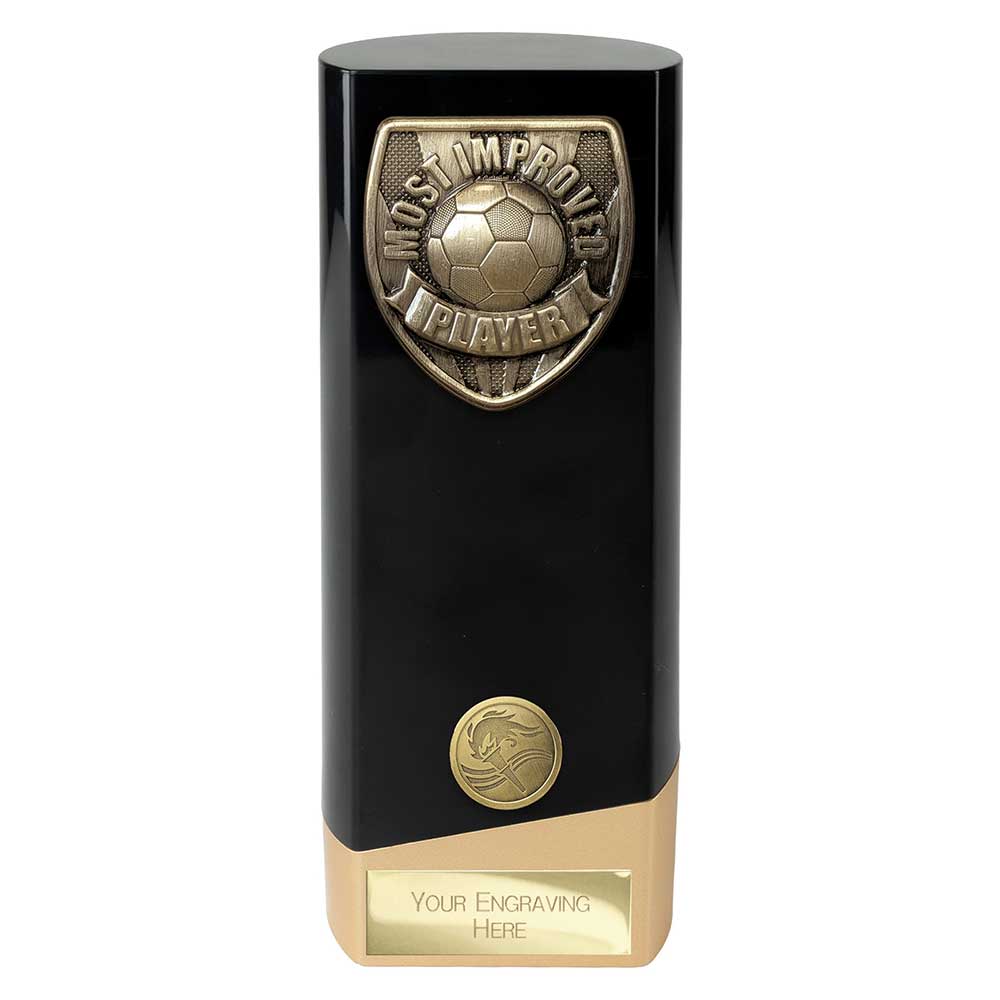 Prime Cobra Football Award - Most Improved Player (Black & Gold)