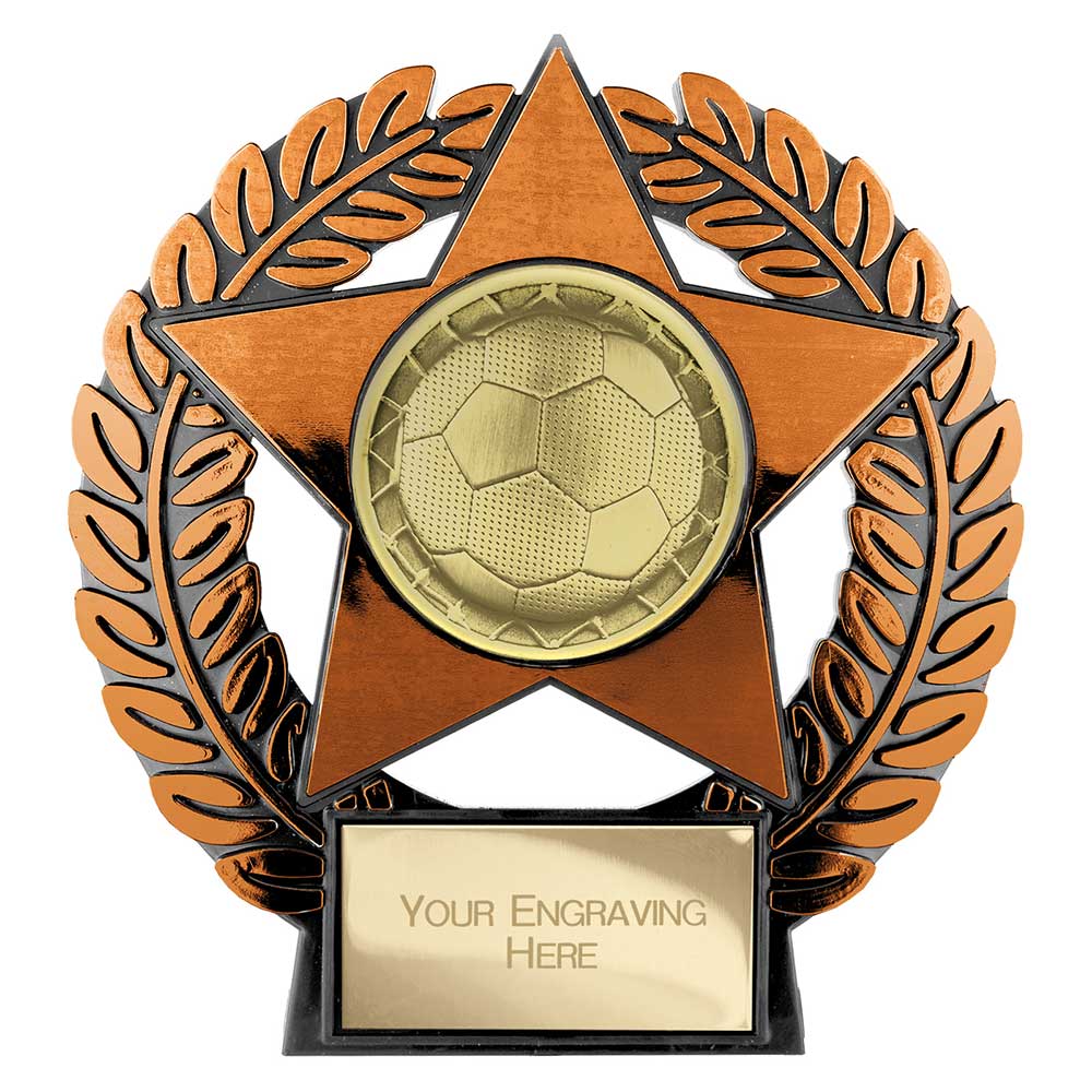 Emperor Star Football Trophy Plaque (Bronze)