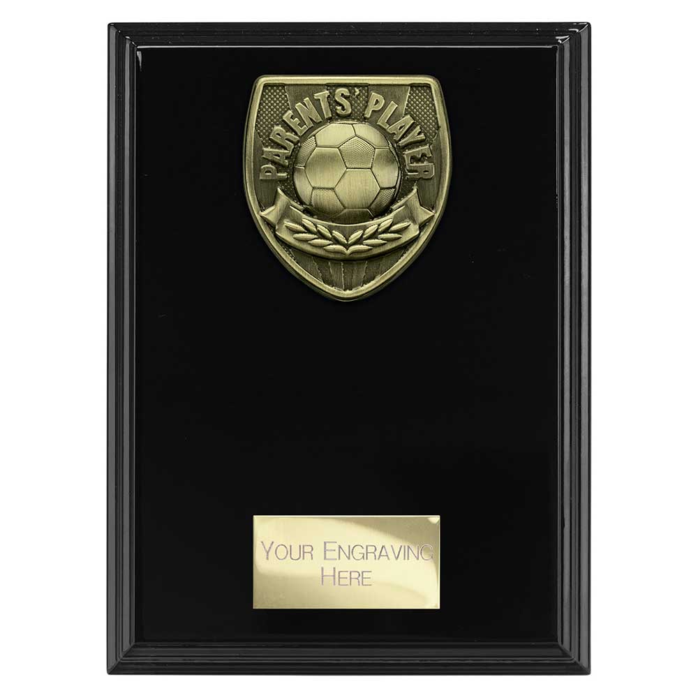 Cobra Football Parents Player Plaque Award (Black)