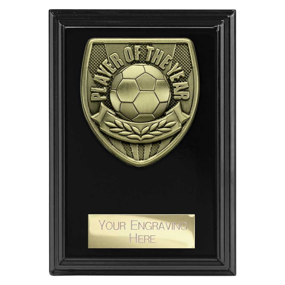 Cobra Football Player of the Year Plaque Award (Black)