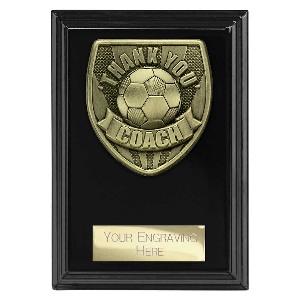 Cobra Football Thank you Coach Plaque Award (Black)