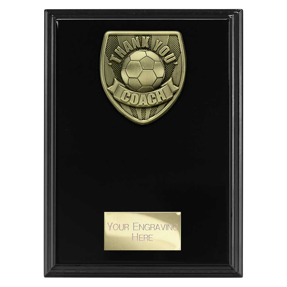 Cobra Football Thank you Coach Plaque Award (Black)