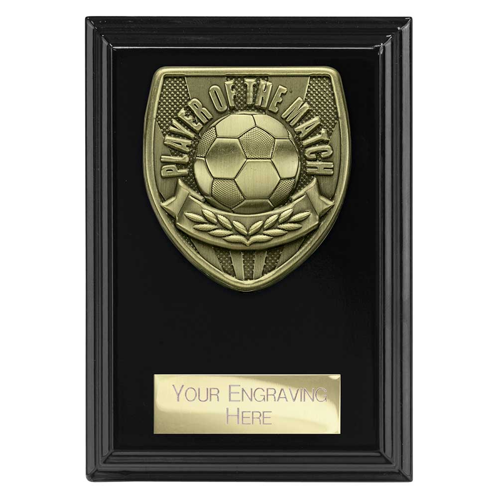 Cobra Football Player of the Match Plaque Award (Black)