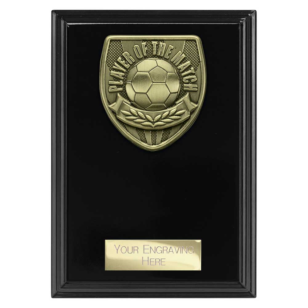 Cobra Football Player of the Match Plaque Award (Black)