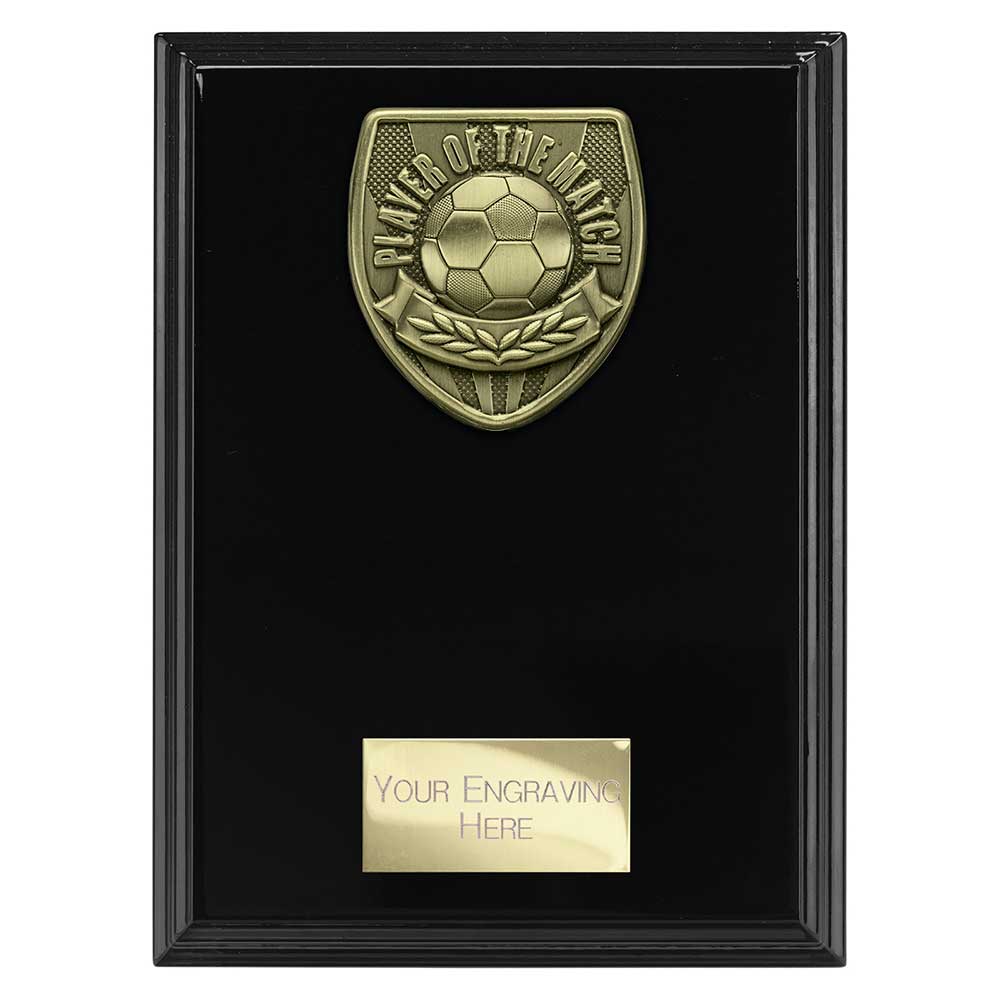 Cobra Football Player of the Match Plaque Award (Black)