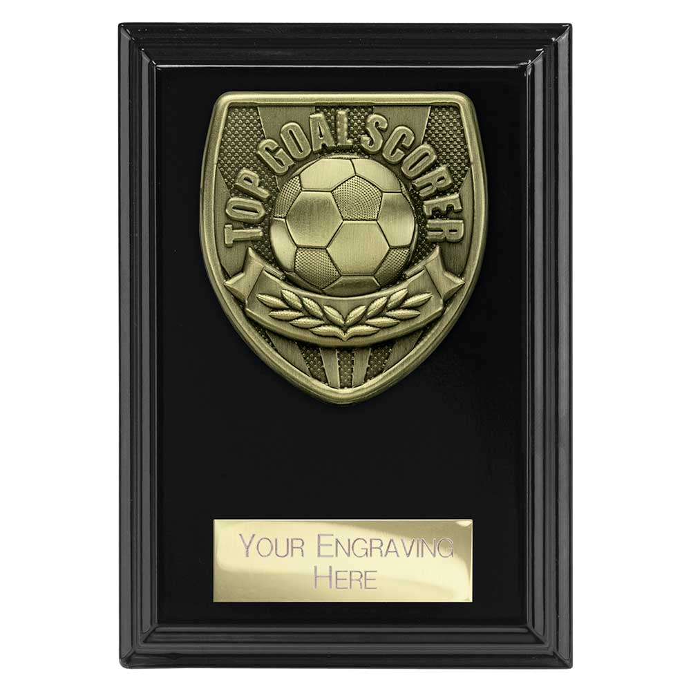 Cobra Football Top Scorer Plaque Award (Black)