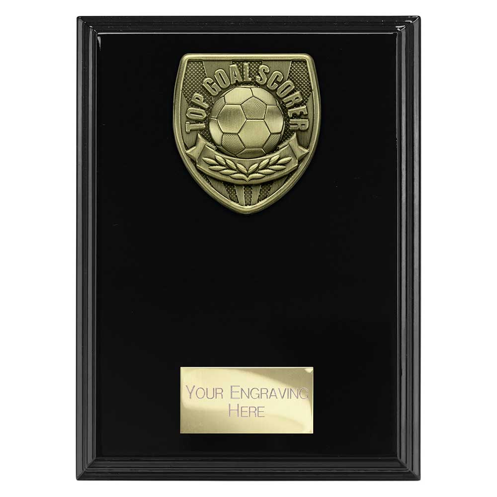 Cobra Football Top Scorer Plaque Award (Black)