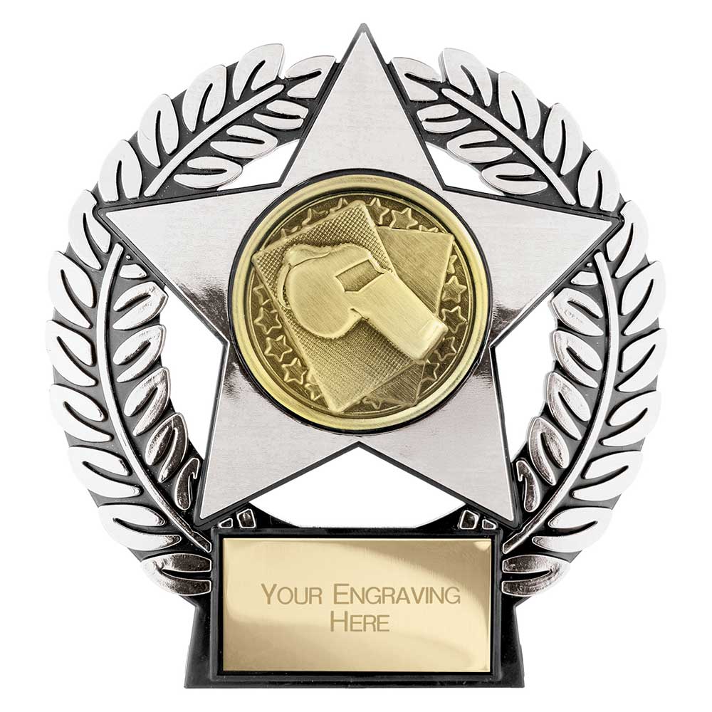 Emperor Star Referee Trophy Plaque (Silver)