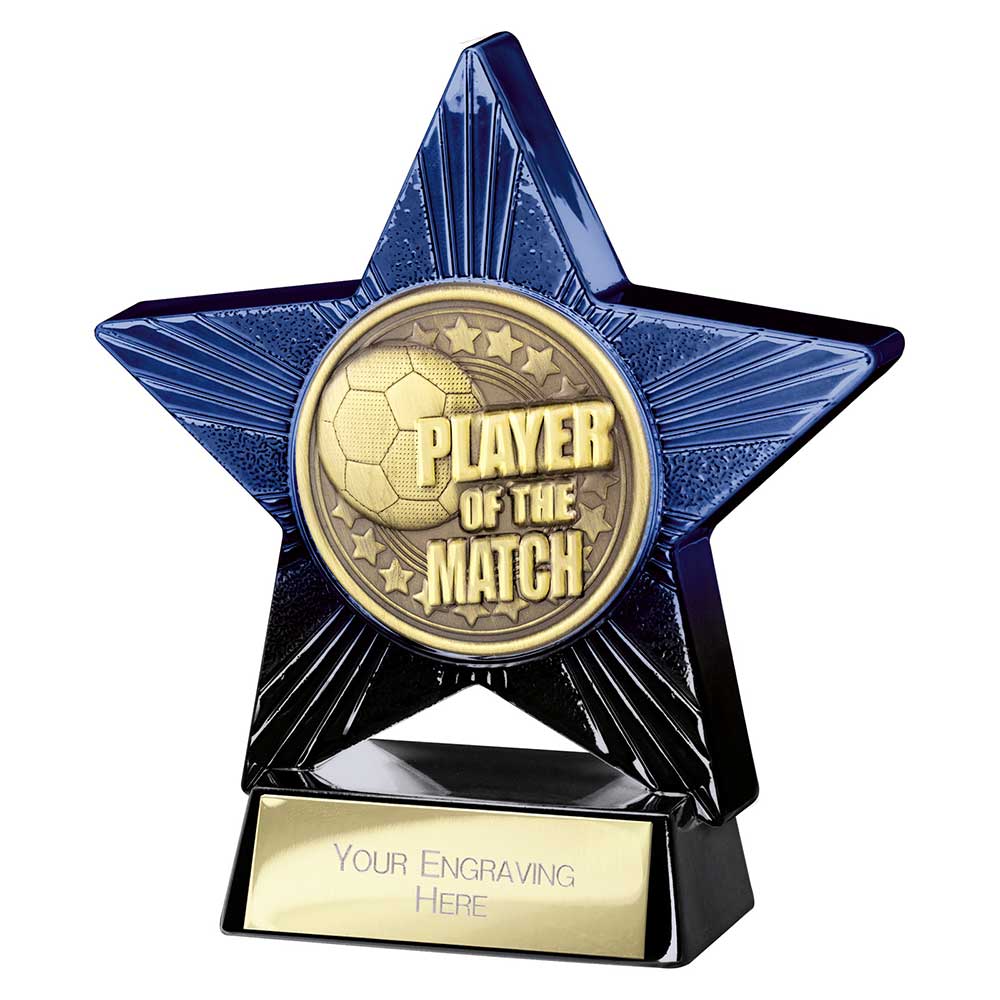 Superstar Player of Match Award - Blue & Black