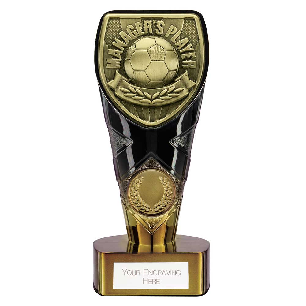 Fusion Cobra Managers Player Football Trophy (Black/Gold)