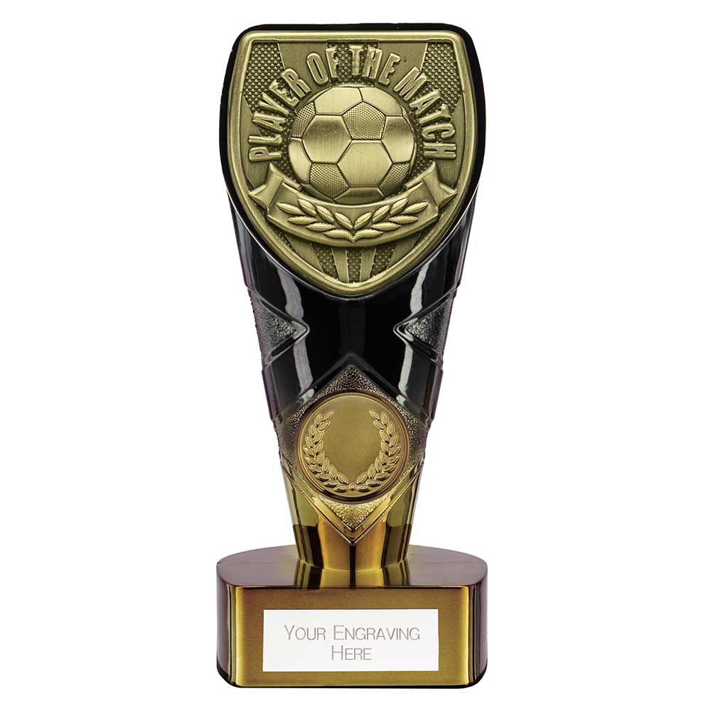 Fusion Cobra Player of the Match Football Trophy (Black/Gold)