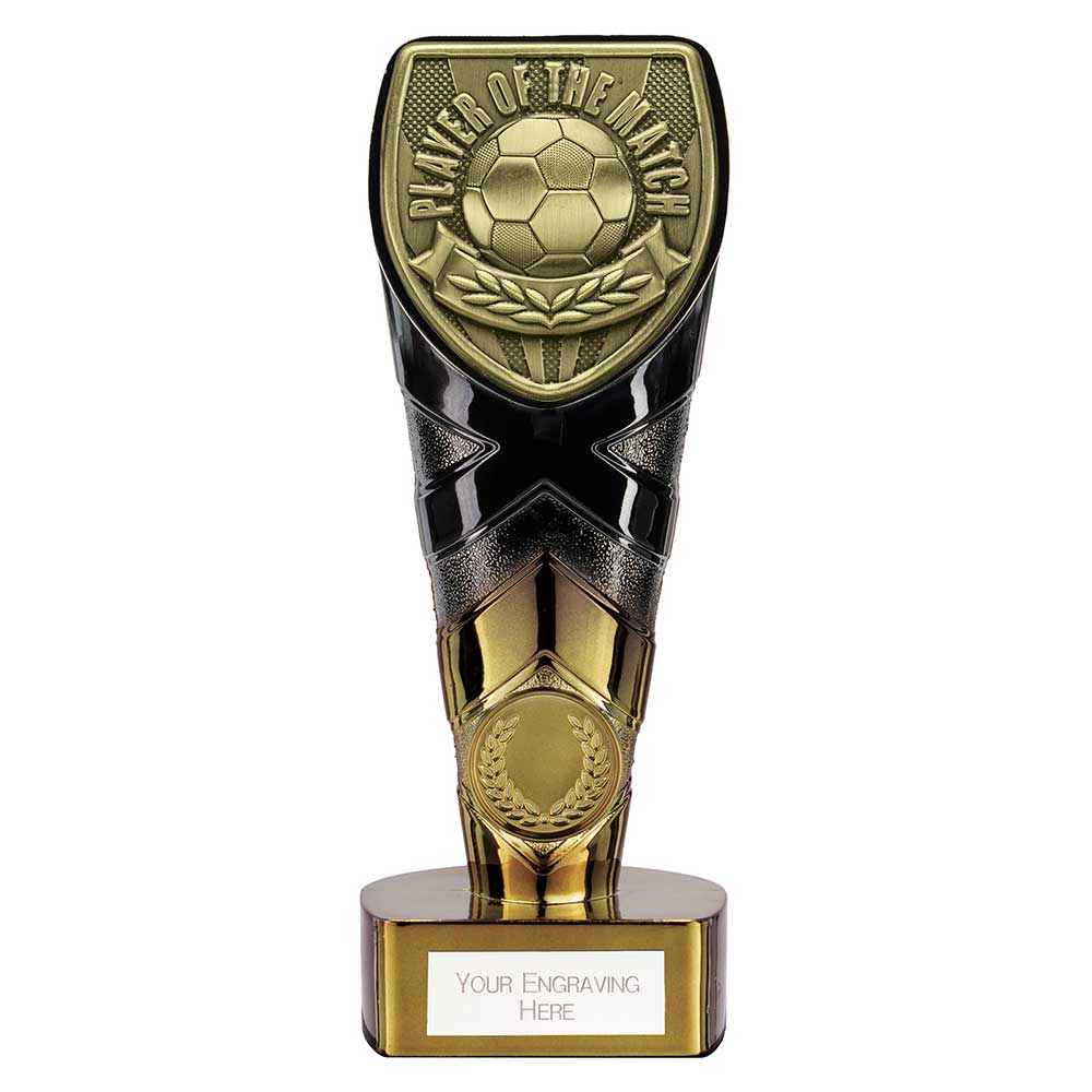 Fusion Cobra Player of the Match Football Trophy (Black/Gold)