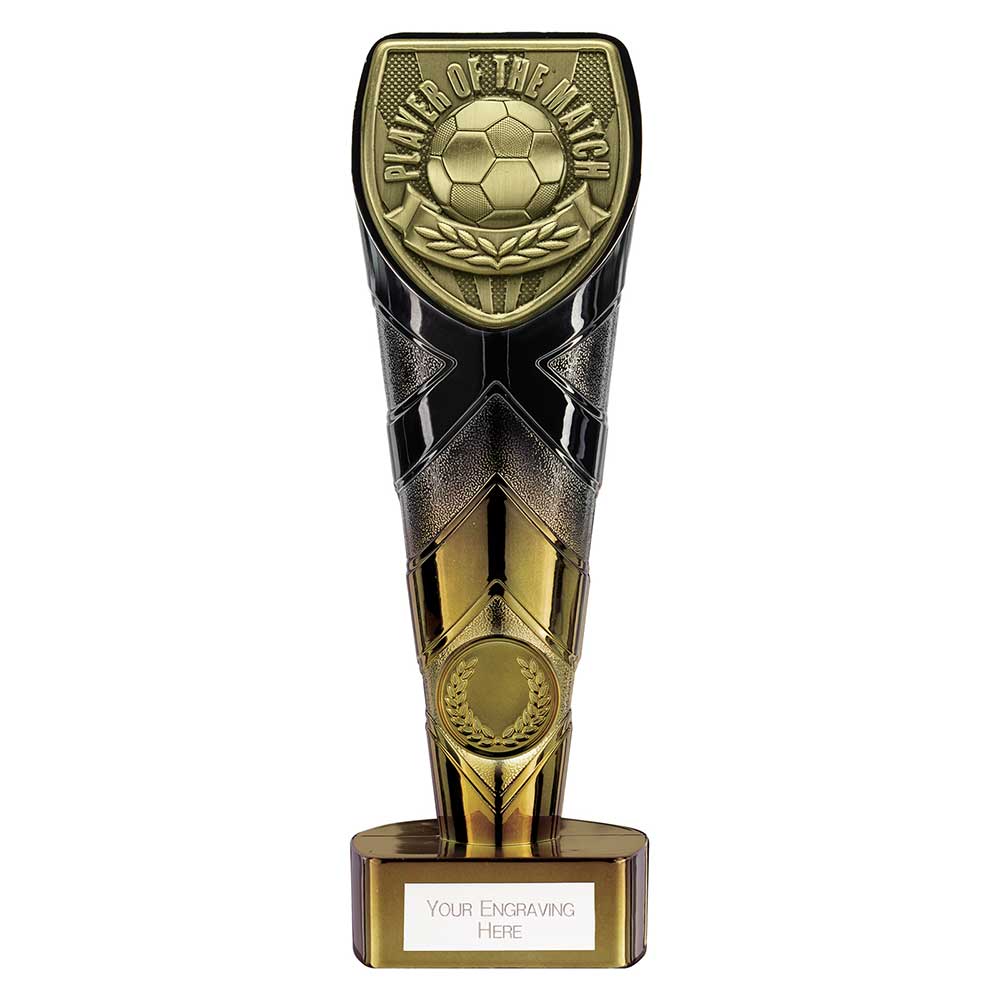 Fusion Cobra Player of the Match Football Trophy (Black/Gold)