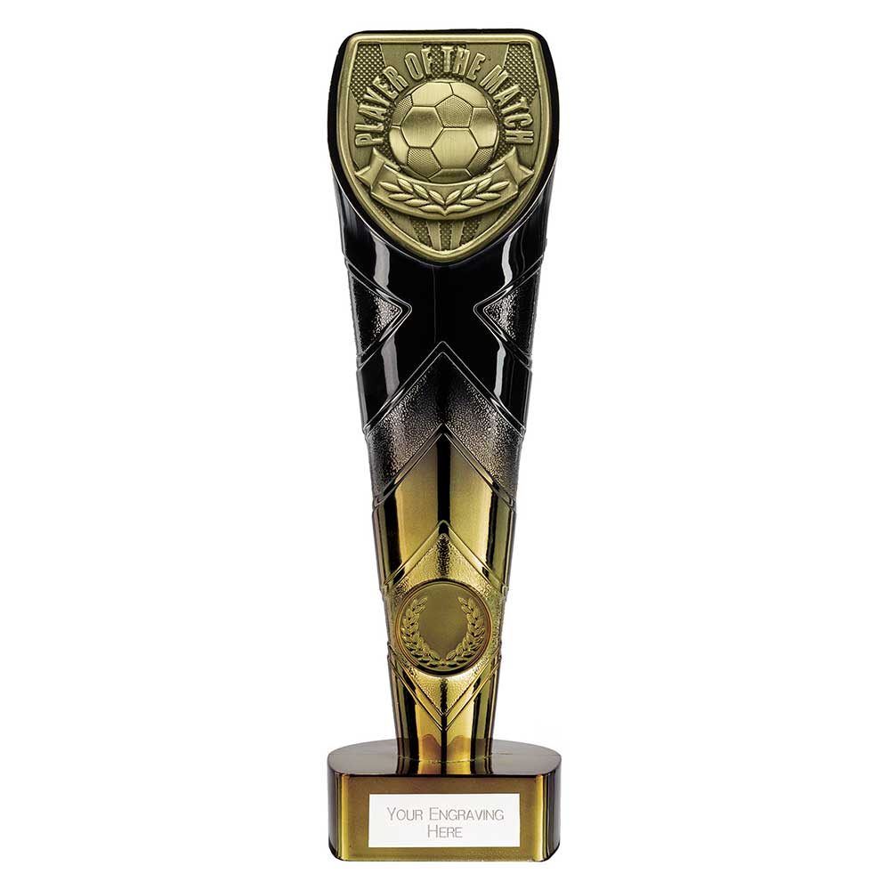 Fusion Cobra Player of the Match Football Trophy (Black/Gold)