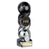 Hat-trick Strike Football Trophy - Players Player (Black/Silver)