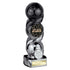 Hat-trick Strike Football Trophy - Top Goal Scorer (Black/Silver)