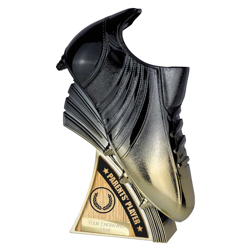 Power Boot Parents Player Football Trophy (Black/Gold)