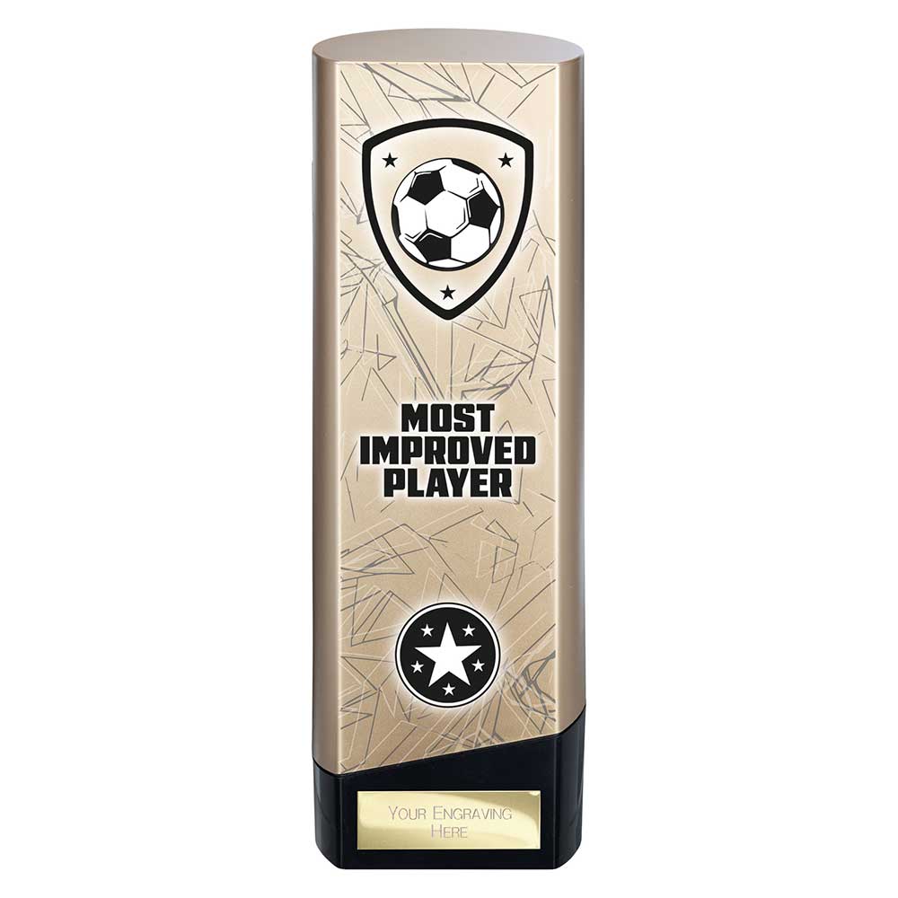 Prime Most Improved Player Football Trophy (Gold/Black)