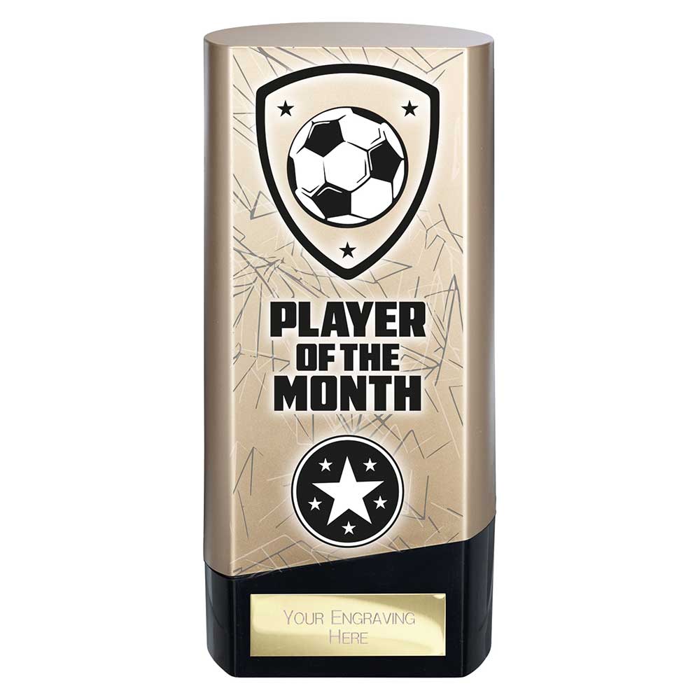 Prime Player of the Month Football Trophy (Gold/Black)