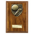 Cobra Plaque Football Boot & Ball Award Walnut