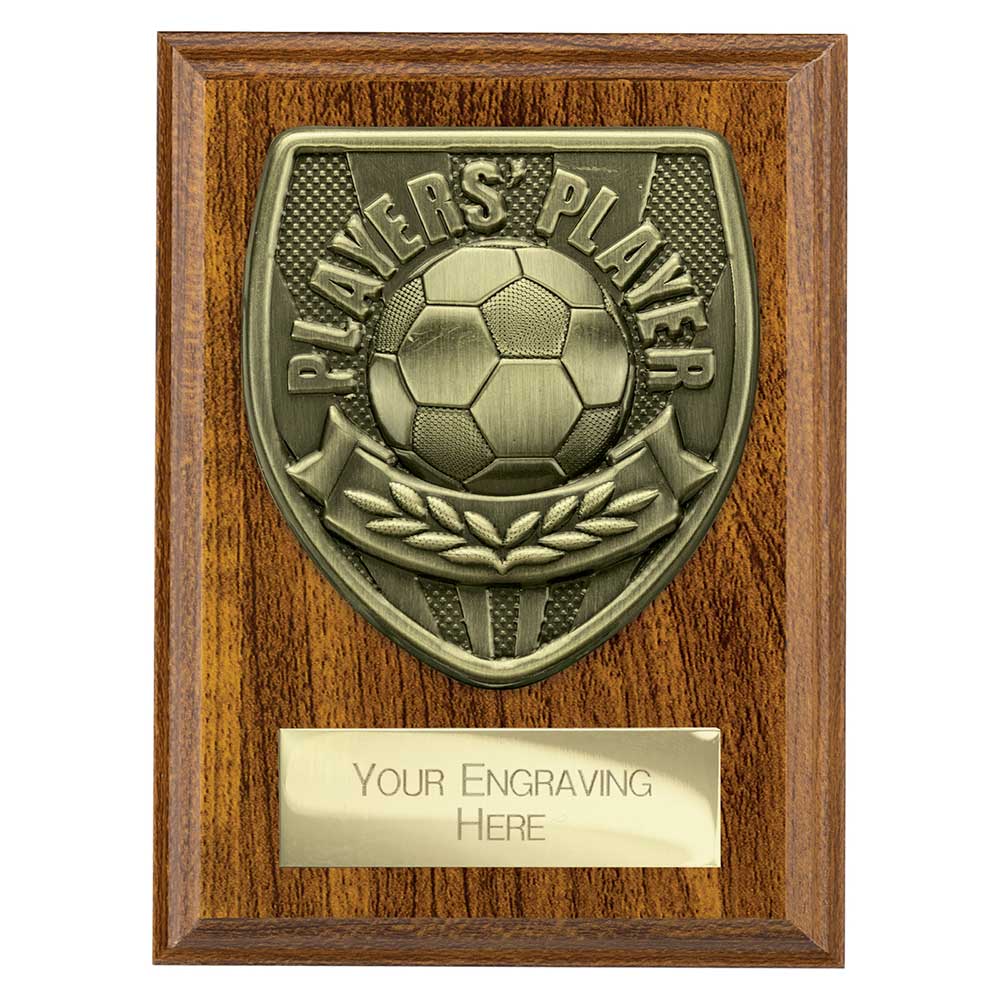 Football Players Player Walnut Plaque Award