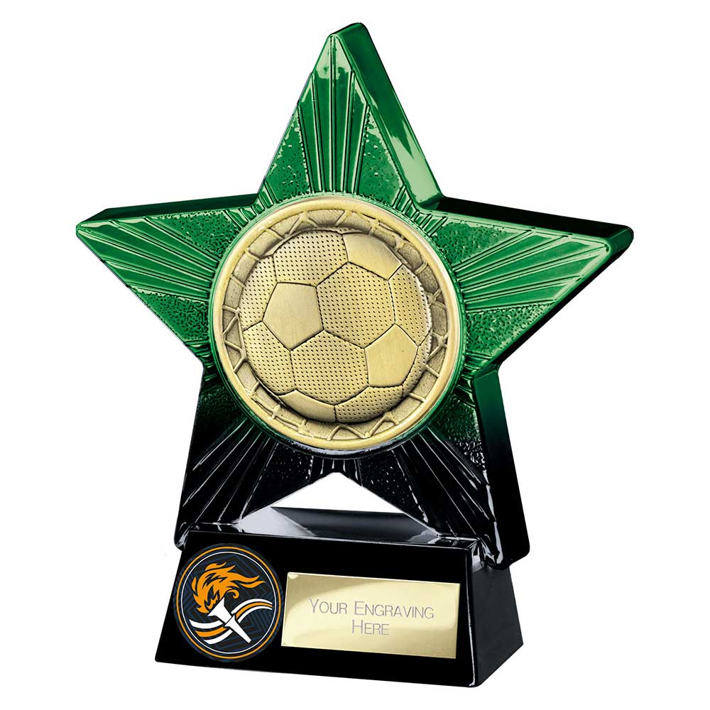 Superstar Football Award - Green & Black