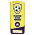 Prime Player of the Match Football Trophy (Yellow/Purple)