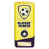 Prime Players Player Football Trophy (Yellow/Purple)